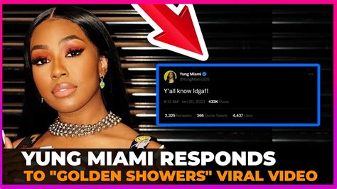 ebony lesbian shower|Let Yung Miami Enjoy Her Golden Showers In Peace 